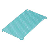 Polka dot pin dots girly chic blue pattern iPad mini case (Bottom)