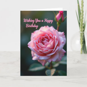 Polka Dot Pink Bloom Card