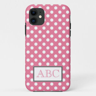 Polka Dot Pink & White iPhone 5 Case