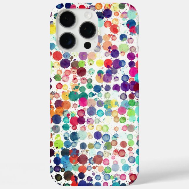 Polka Dot Pixly Case-Mate iPhone Case (Back)
