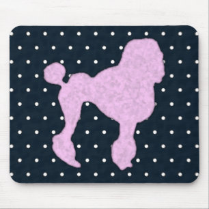 Polka Dot Poodle Mouse Mat