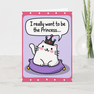Polka Dot Princess Dream Card