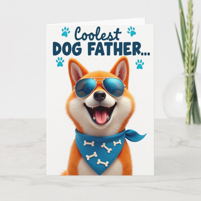 Polka Dot Pup Portrait Card (Front)