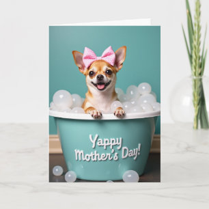 Polka Dot Puppy Greeting Card