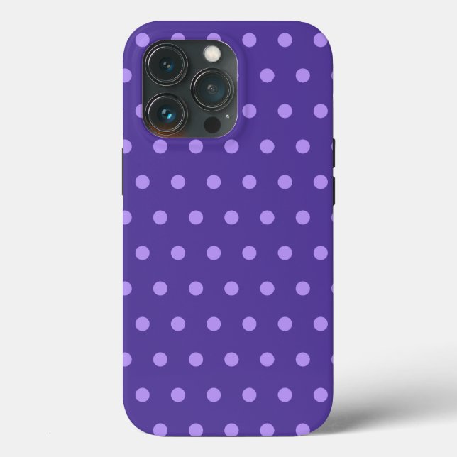 Polka Dot Purple Patterned Case-Mate iPhone Case (Back)