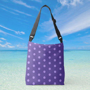 Polka Dot Purple Patterned Crossbody Bag