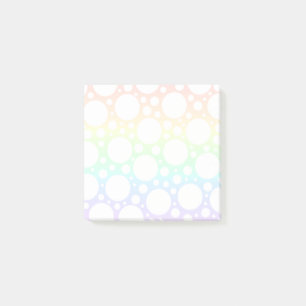 Polka Dot Rainbow Gradient Post-it Notes
