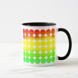Polka Dot Rainbow Mug