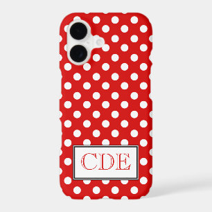 Polka Dot Red & White iPhone 7 Case