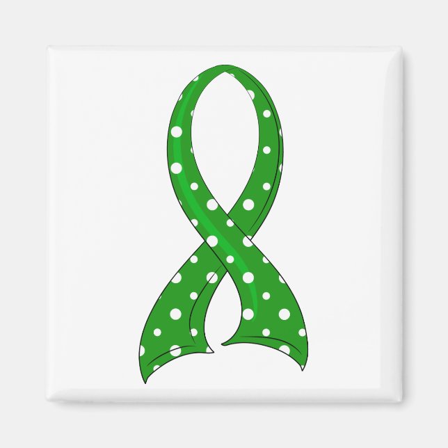 Polka Dot Ribbon Kidney Disease Magnet (Front)