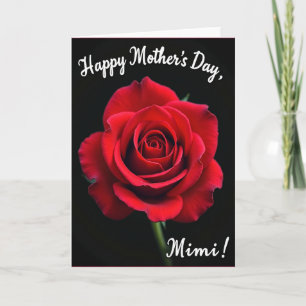 Polka Dot Rose Romance Card