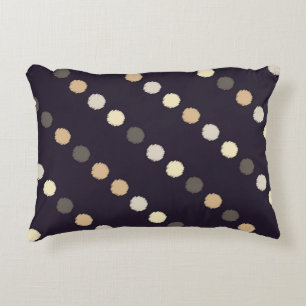 Polka dot seamless pattern. Scribble texture. Text Decorative Cushion