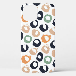 Polka dot seamless pattern. Vintage illustration. iPhone 12 Case