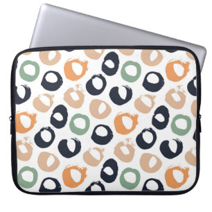 Polka dot seamless pattern. Vintage illustration. Laptop Sleeve