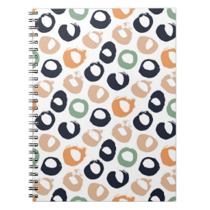 Polka dot seamless pattern. Vintage illustration. Notebook