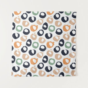 Polka dot seamless pattern. Vintage illustration. Tapestry