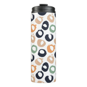 Polka dot seamless pattern. Vintage illustration. Thermal Tumbler