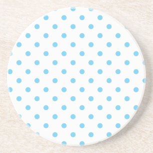 Polka Dot Series---Blue & White coaster