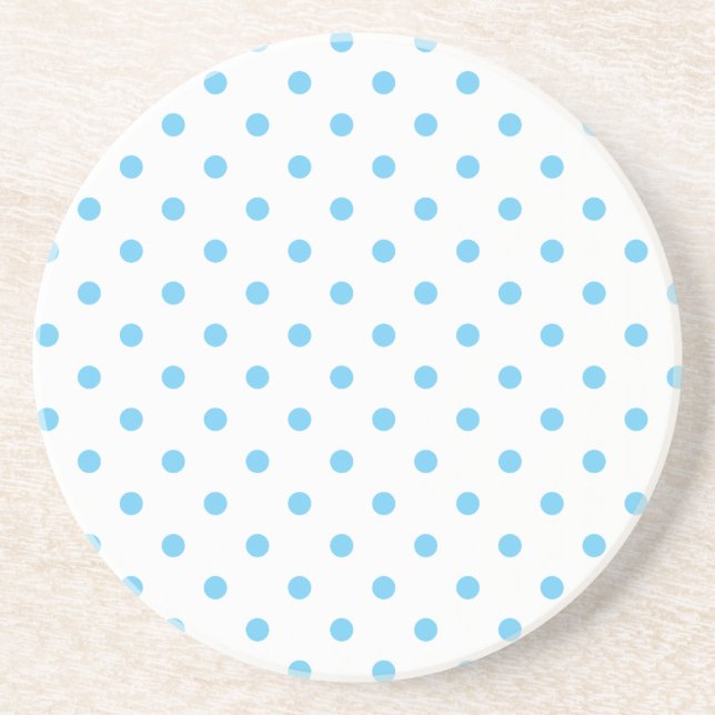 Polka Dot Series---Blue & White coaster (Front)