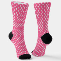 Polka Dot Skulls on Pink
