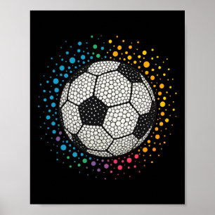 Polka Dot Soccer Funny Dot Day For Boys Kids Toddl Poster