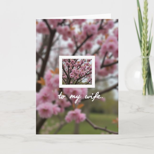 Polka Dot Spring Blooms Card (Front)