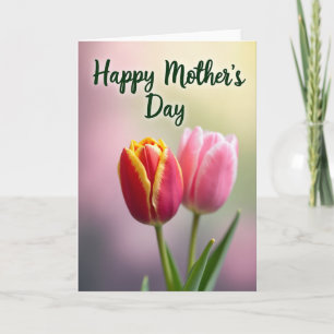 Polka Dot Spring Flower Card