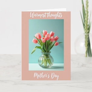 Polka Dot Spring Flowers Card