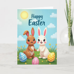 Polka Dot Springtime Egg Card