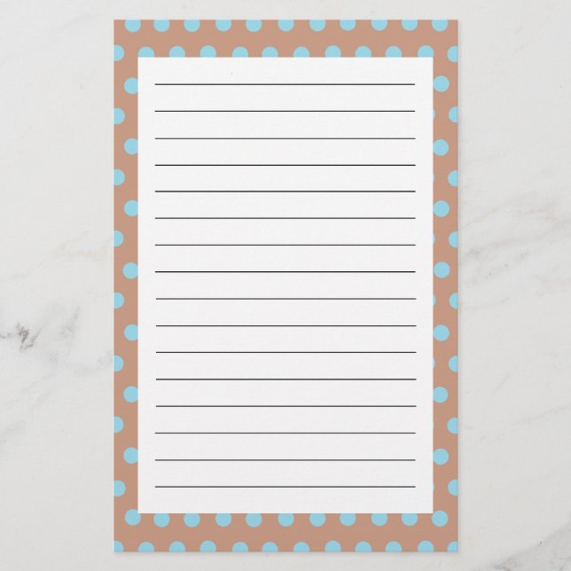 Polka Dot Stationery (Front)