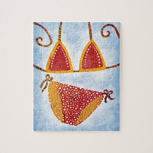 Polka Dot String Bikini Jigsaw Puzzle (Vertical)