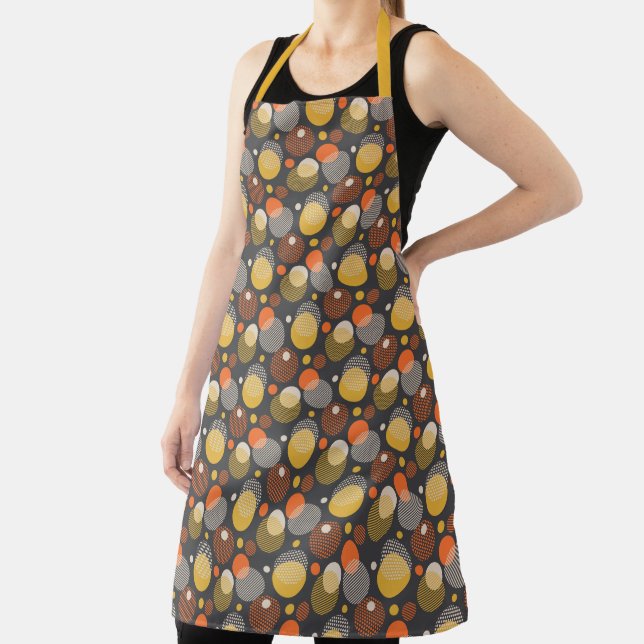 Polka Dot Stripe Pattern Apron (Insitu)
