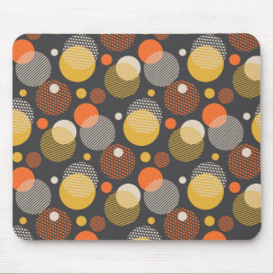Polka Dot Stripe Pattern Mouse Mat