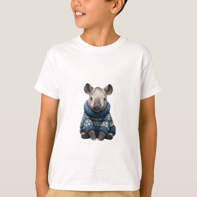 Polka Dot Sweater Tapir Kids (Front)