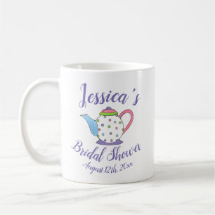 Polka Dot Teapot Afternoon Tea Party Bridal Shower Coffee Mug
