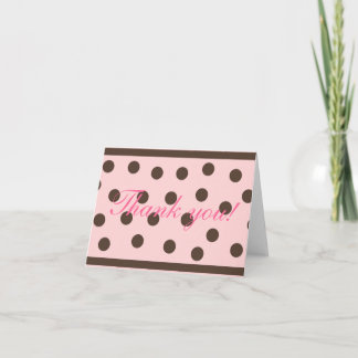 Polka Dot Thank You Card