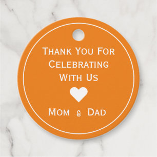 Polka Dot Thank You For Helping Us Celebrate Favour Tags