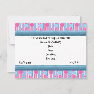 POLKA DOT THEMED BIRTHDAY PARTY INVITATIONS
