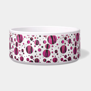 Polka Dot Tiger Hot Pink and Black Print