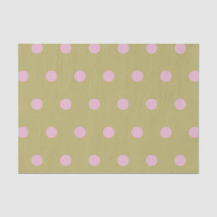 Polka Dot Tissue Paper (Gold & Pastel Pink)