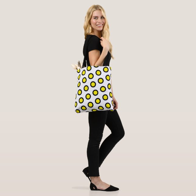 Polka Dot Tote Bag (On Model)