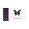 Polka Dot Trimmed Butterfly Business Card