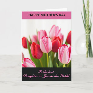 Polka Dot Tulip Greeting Card
