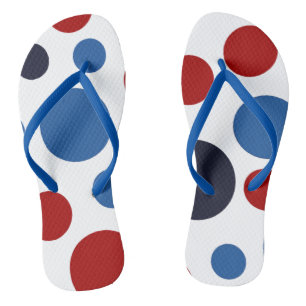Polka-Dot USA  Patriotic Flip Flops