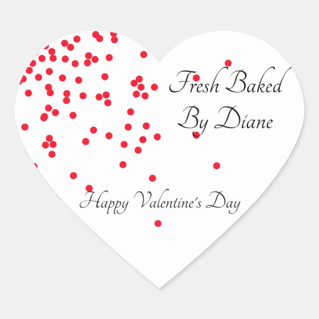 Polka Dot Valentine Label (Front)