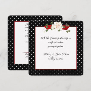Polka Dot Vow Renewal Ceremony Invitation