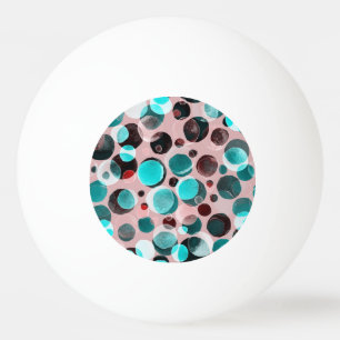 Polka dot watercolor, abstract pattern. ping pong ball