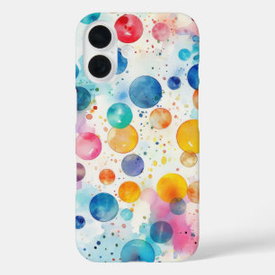 Polka Dot Watercolor iPhone 16 Case