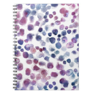 Polka Dot Watercolor: Geometric Seamless. Notebook