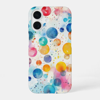 Polka Dot Watercolor iPhone 16 Case